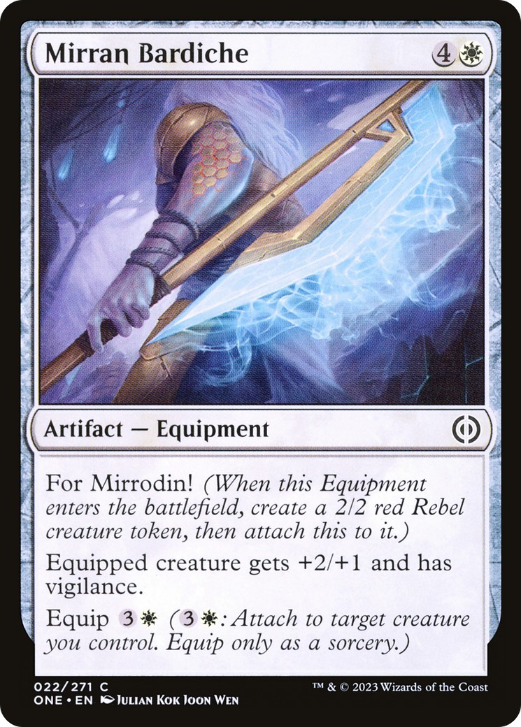 Mirran Bardiche [Phyrexia: All Will Be One] | PLUS EV GAMES 