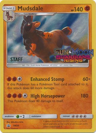 Mudsdale (SM20) (Staff Prerelease Promo) [Sun & Moon: Black Star Promos] | PLUS EV GAMES 