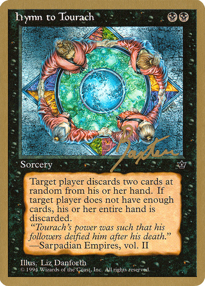 Hymn to Tourach (Circle) (George Baxter) [Pro Tour Collector Set] | PLUS EV GAMES 