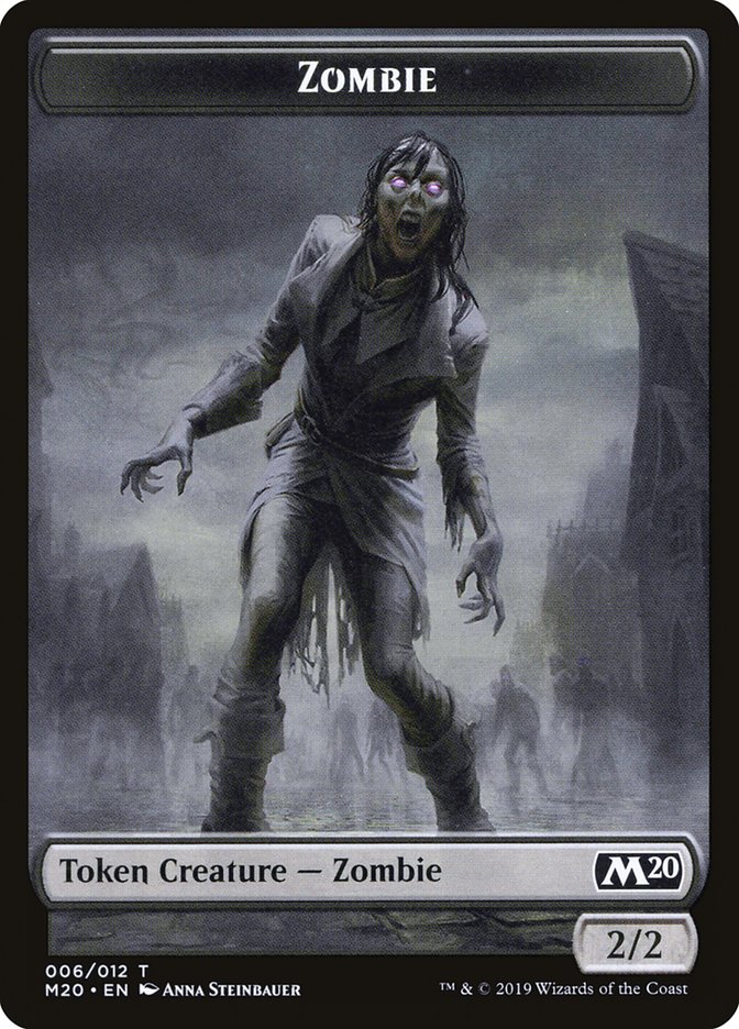Zombie [Core Set 2020 Tokens] | PLUS EV GAMES 