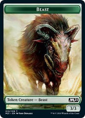 Beast // Cat (011) Double-sided Token [Core Set 2021 Tokens] | PLUS EV GAMES 