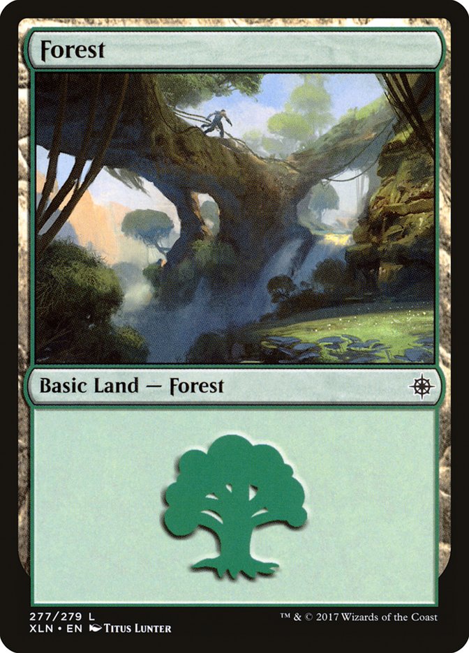 Forest (277) [Ixalan] | PLUS EV GAMES 