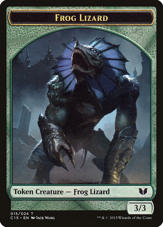 Frog Lizard Token [Commander 2015 Tokens] | PLUS EV GAMES 