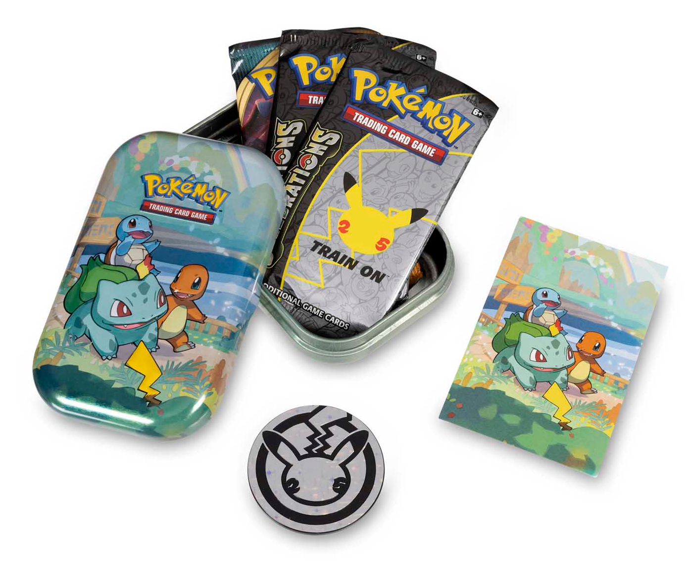 Celebrations: 25th Anniversary - Mini Tin (Kanto) | PLUS EV GAMES 