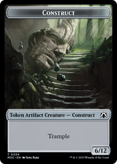 Phyrexian Golem // Construct Double-Sided Token [March of the Machine Commander Tokens] | PLUS EV GAMES 