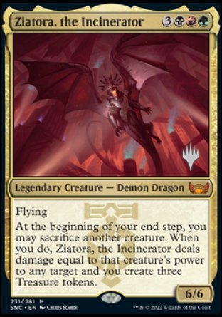 Ziatora, the Incinerator (Promo Pack) [Streets of New Capenna Promos] | PLUS EV GAMES 