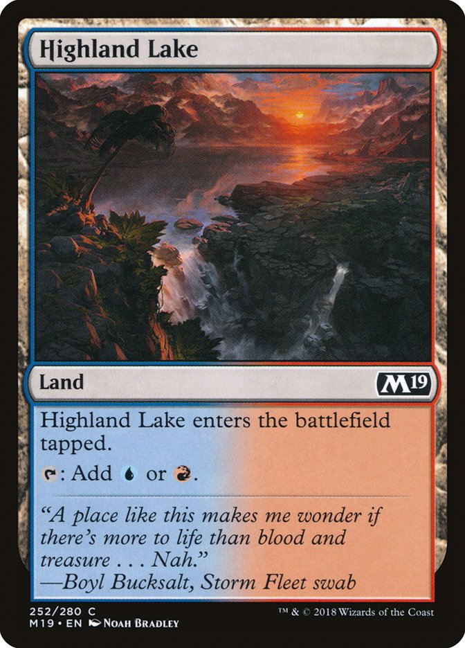 Highland Lake [Core Set 2019] | PLUS EV GAMES 