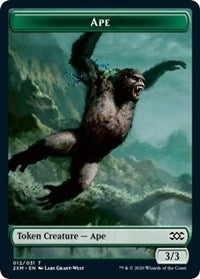 Ape // Elemental Double-sided Token [Double Masters Tokens] | PLUS EV GAMES 