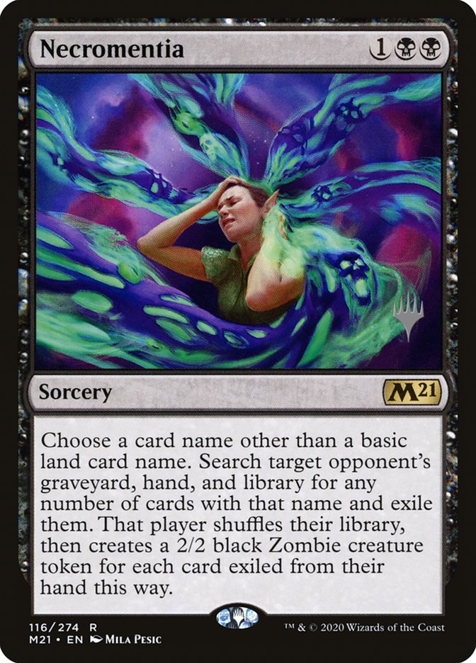 Necromentia (Promo Pack) [Core Set 2021 Promos] | PLUS EV GAMES 