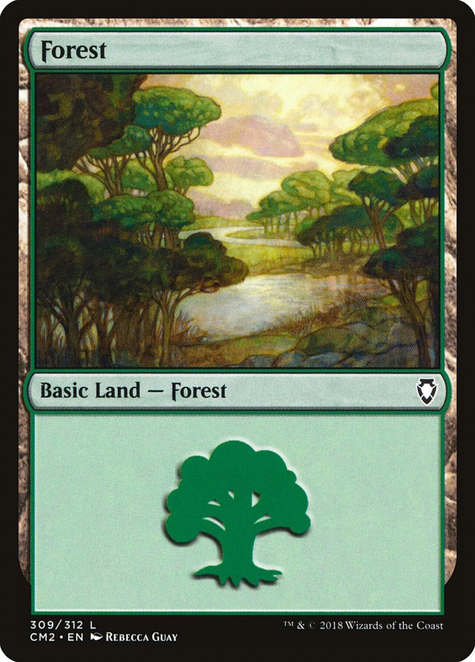 Forest (309) [Commander Anthology Volume II] | PLUS EV GAMES 