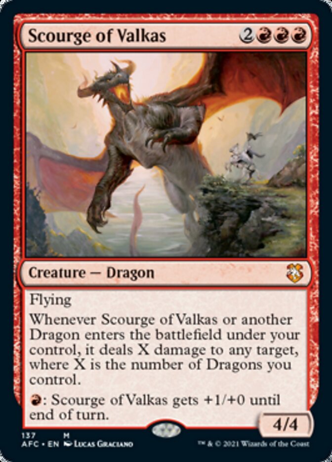Scourge of Valkas [Dungeons & Dragons: Adventures in the Forgotten Realms Commander] | PLUS EV GAMES 