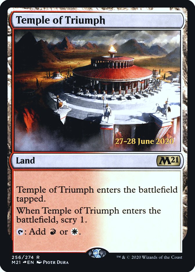 Temple of Triumph  [Core Set 2021 Prerelease Promos] | PLUS EV GAMES 