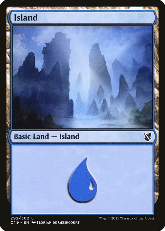 Island (292) [Commander 2019] | PLUS EV GAMES 