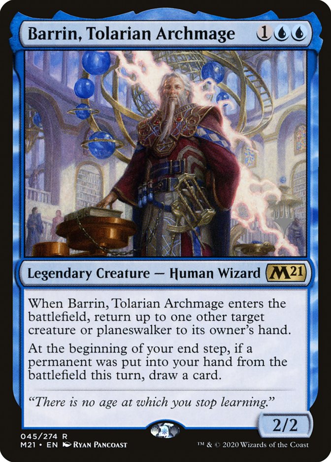 Barrin, Tolarian Archmage (Promo Pack) [Core Set 2021 Promos] | PLUS EV GAMES 