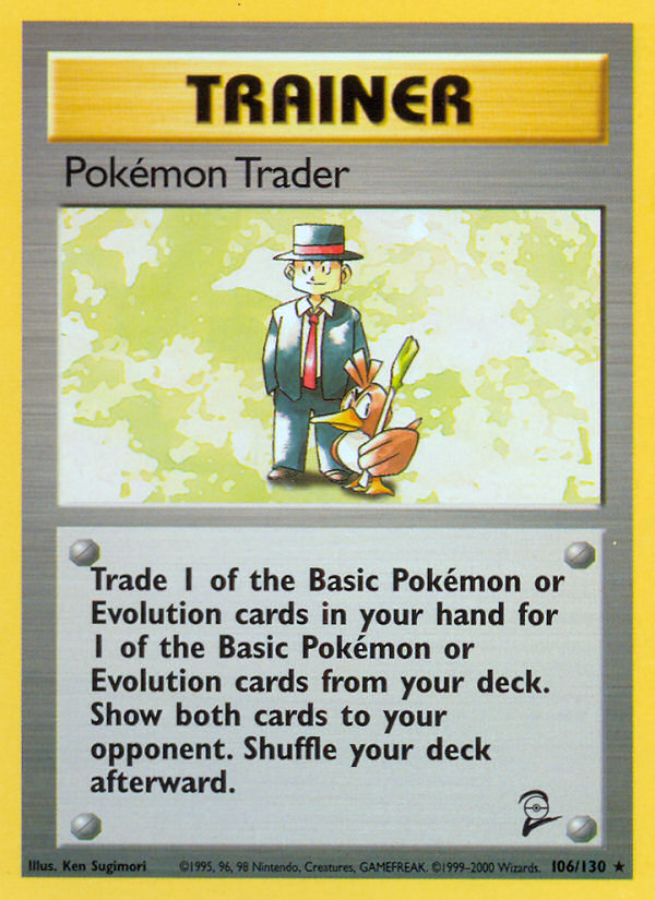 Pokemon Trader (106/130) [Base Set 2] | PLUS EV GAMES 