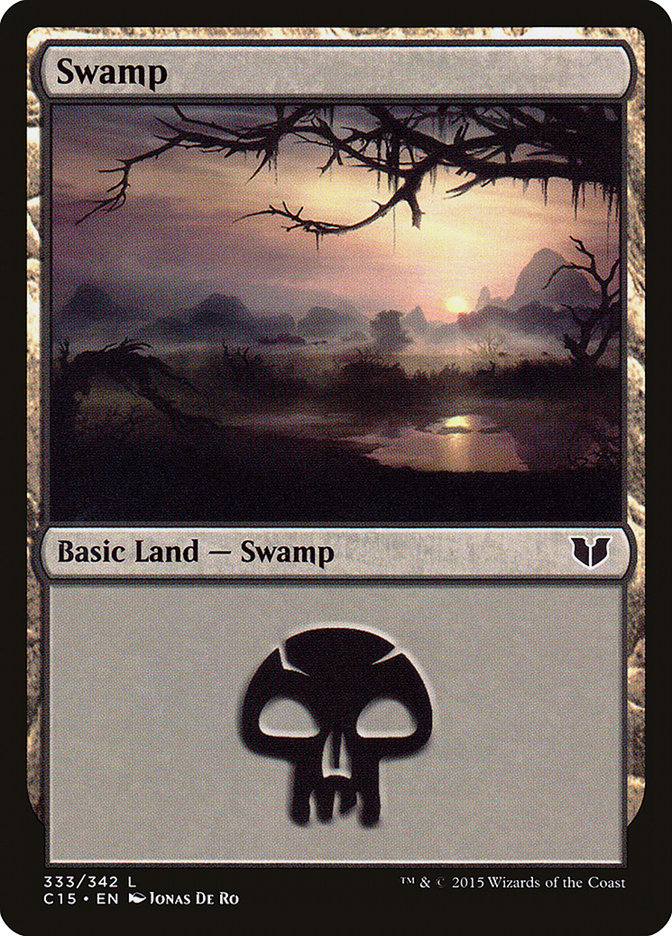 Swamp (333) [Commander 2015] | PLUS EV GAMES 