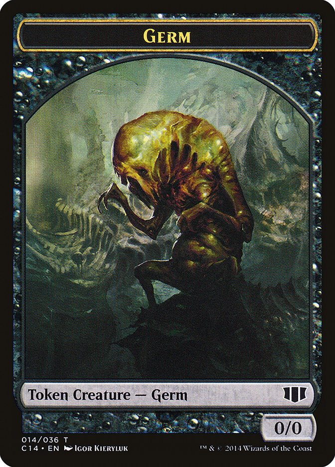 Germ // Zombie (016/036) Double-sided Token [Commander 2014 Tokens] | PLUS EV GAMES 