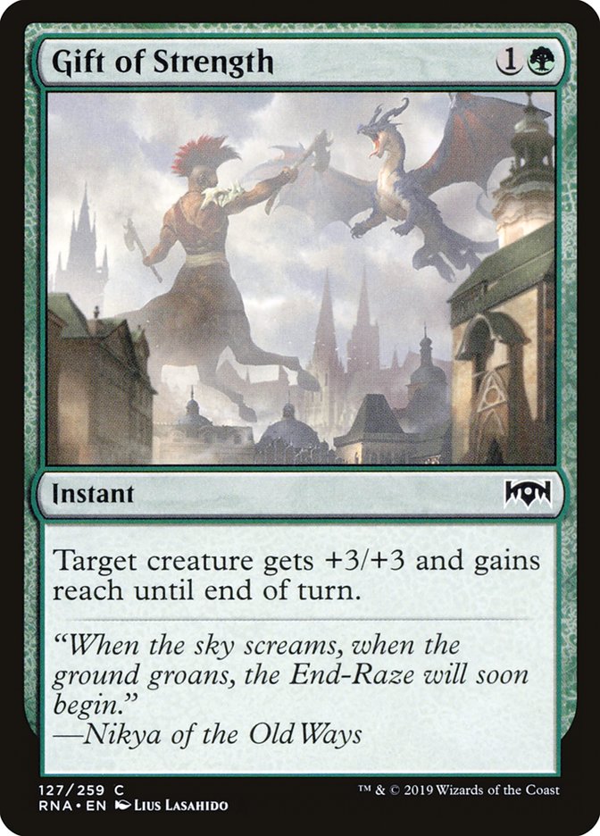 Gift of Strength [Ravnica Allegiance] | PLUS EV GAMES 