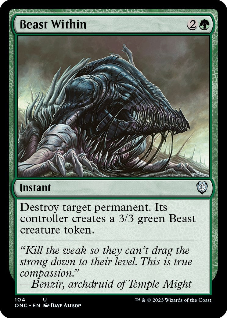 Beast Within [Phyrexia: All Will Be One Commander] | PLUS EV GAMES 
