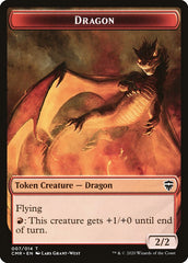 Dragon // Horror Token [Commander Legends Tokens] | PLUS EV GAMES 