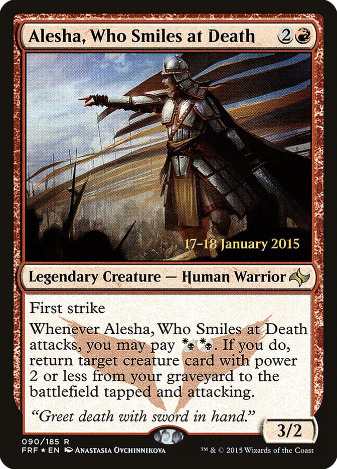 Alesha, Who Smiles at Death  [Fate Reforged Prerelease Promos] | PLUS EV GAMES 