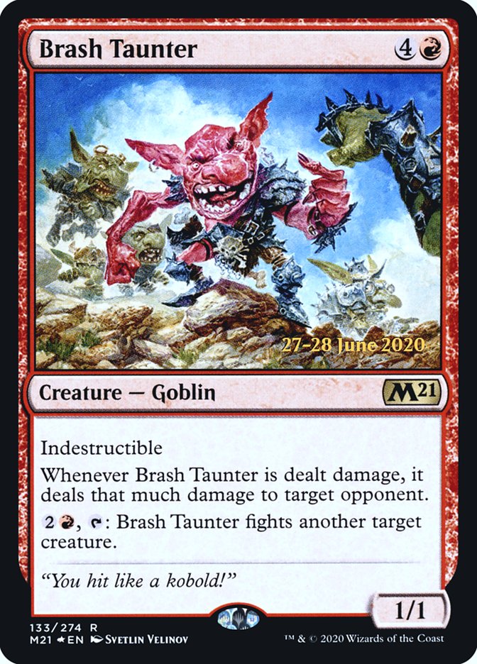 Brash Taunter  [Core Set 2021 Prerelease Promos] | PLUS EV GAMES 