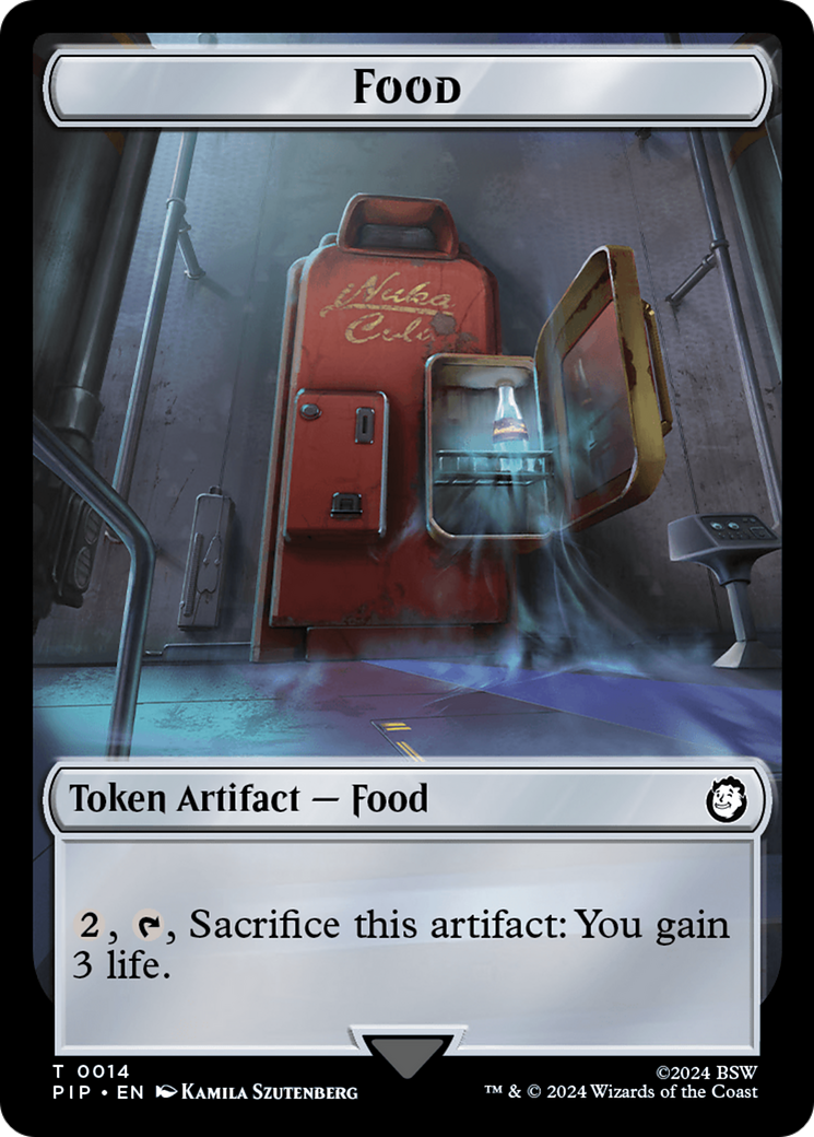 Food (0014) // Soldier (0010) Double-Sided Token [Fallout Tokens] | PLUS EV GAMES 