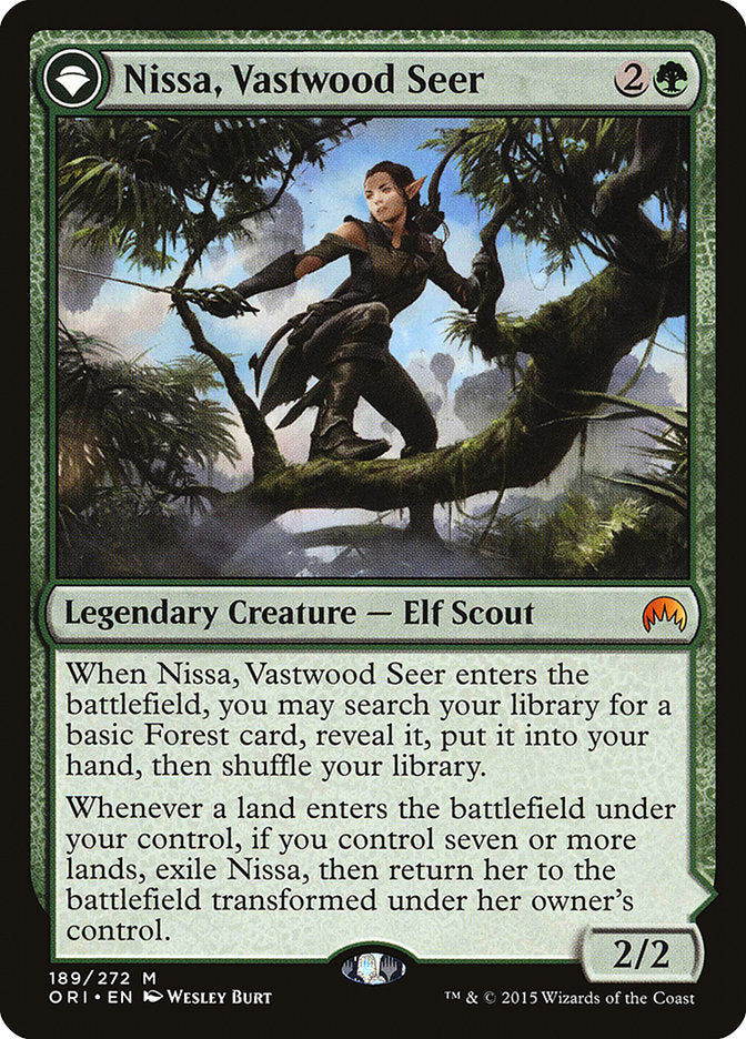 Nissa, Vastwood Seer // Nissa, Sage Animist [Magic Origins] | PLUS EV GAMES 