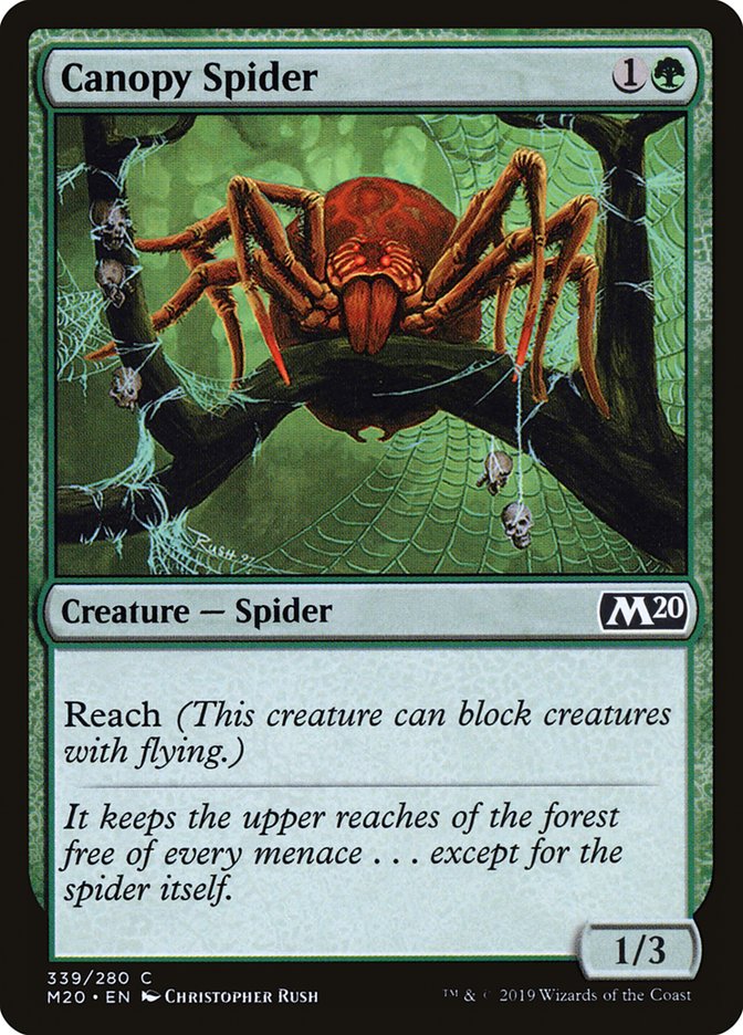 Canopy Spider [Core Set 2020] | PLUS EV GAMES 