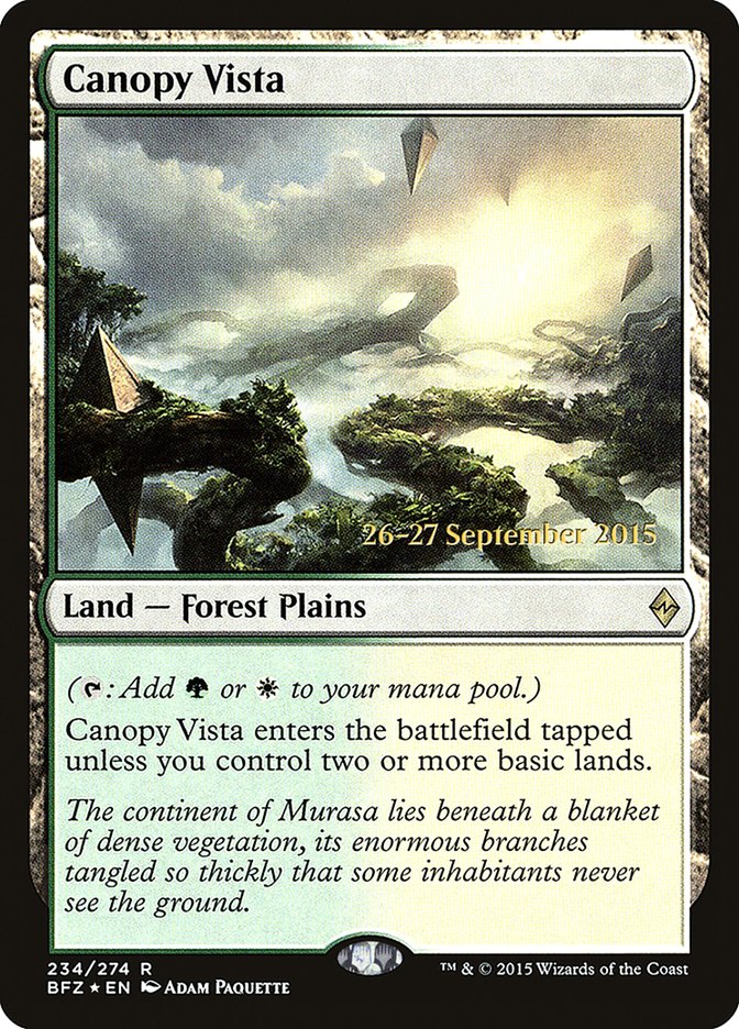 Canopy Vista  [Battle for Zendikar Prerelease Promos] | PLUS EV GAMES 