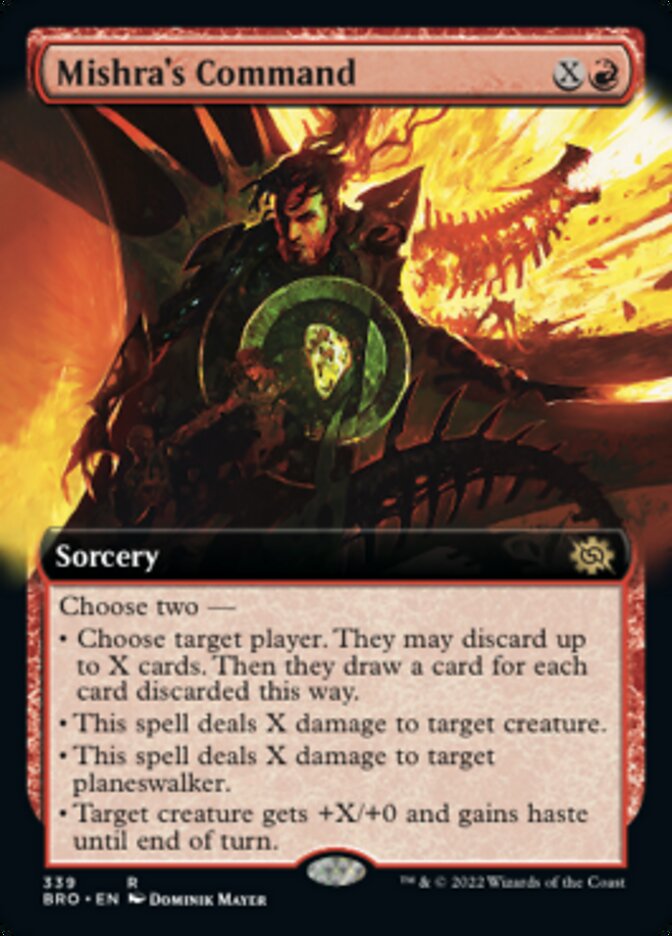 Mishra's Command (Extended Art) [The Brothers' War] | PLUS EV GAMES 