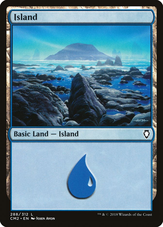 Island (288) [Commander Anthology Volume II] | PLUS EV GAMES 