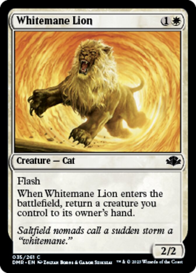 Whitemane Lion [Dominaria Remastered] | PLUS EV GAMES 