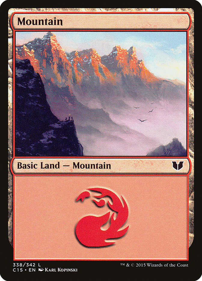 Mountain (338) [Commander 2015] | PLUS EV GAMES 