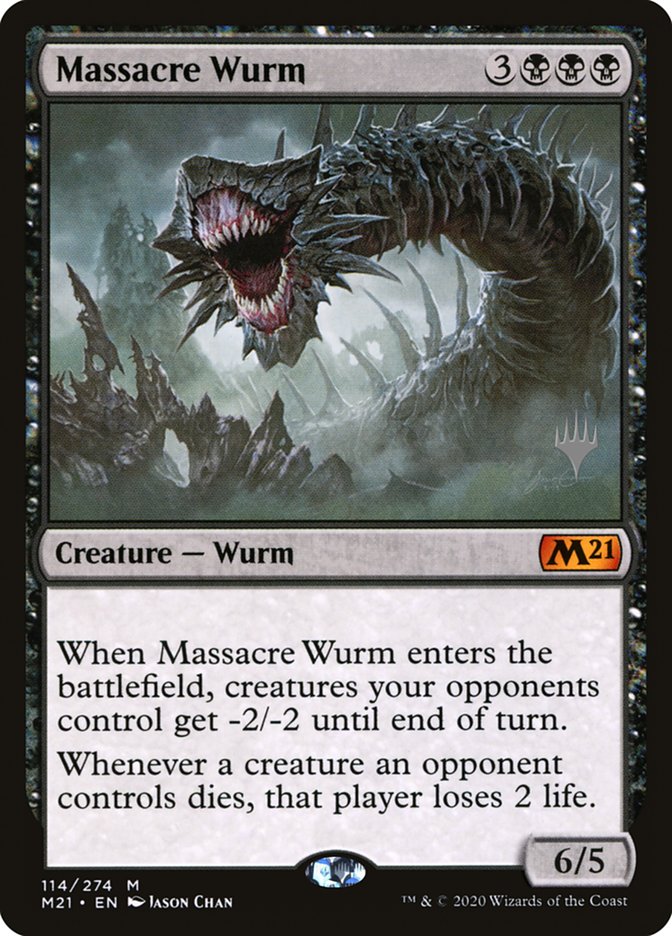 Massacre Wurm (Promo Pack) [Core Set 2021 Promos] | PLUS EV GAMES 