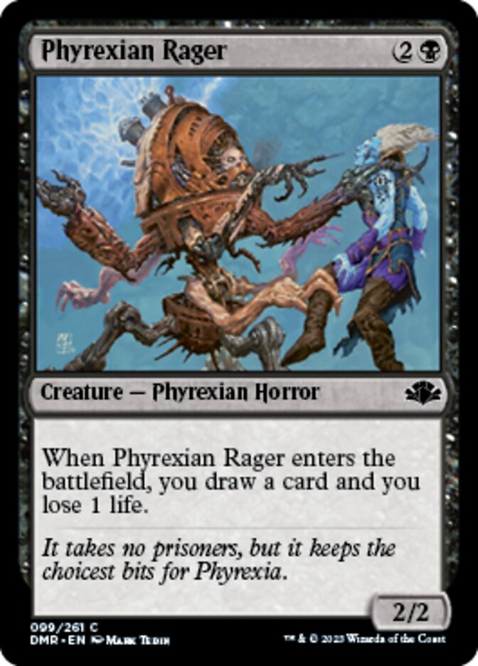 Phyrexian Rager [Dominaria Remastered] | PLUS EV GAMES 