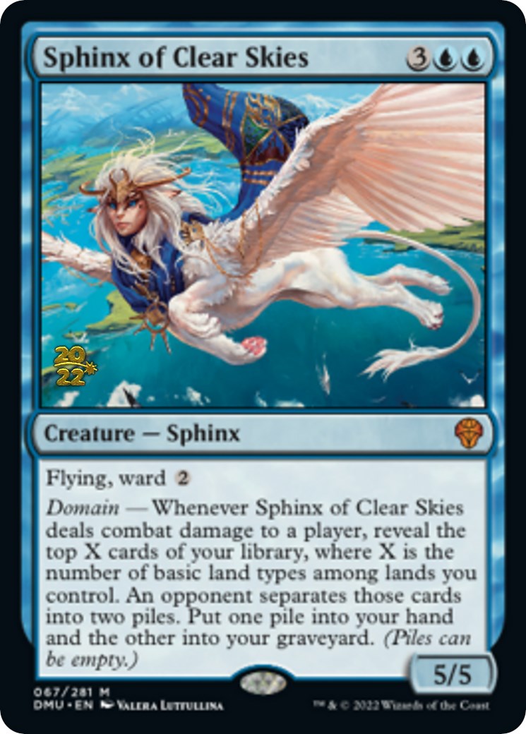 Sphinx of Clear Skies [Dominaria United Prerelease Promos] | PLUS EV GAMES 