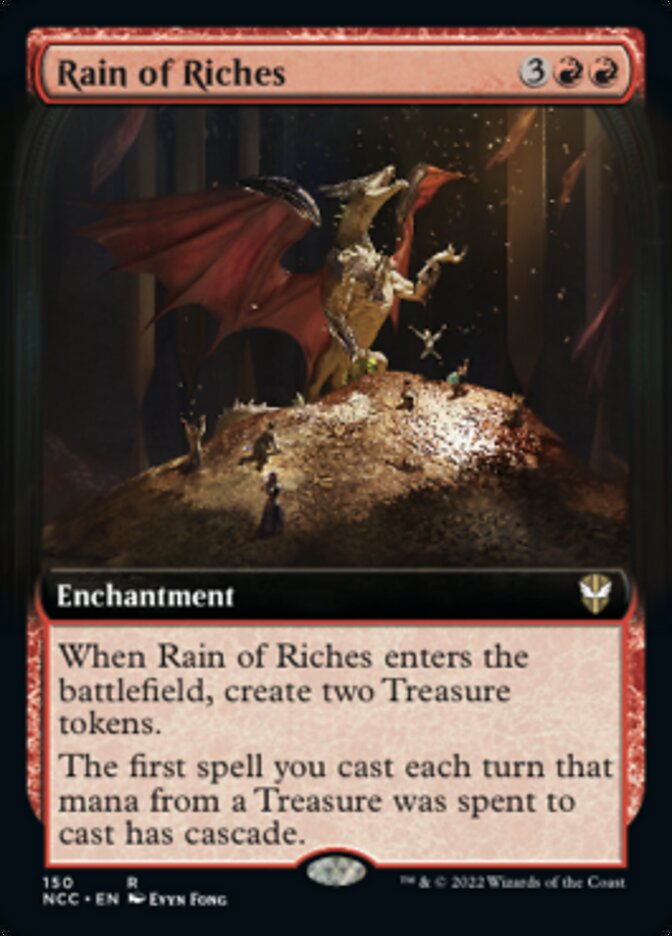 Rain of Riches (Extended Art) [Streets of New Capenna Commander] | PLUS EV GAMES 