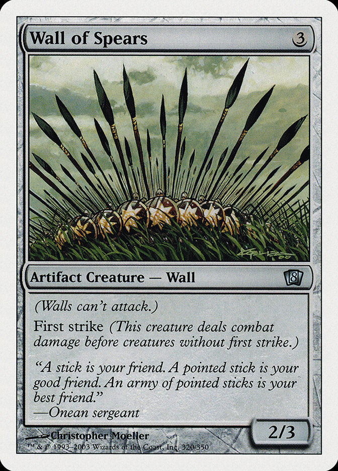 Wall of Spears [Eighth Edition] | PLUS EV GAMES 