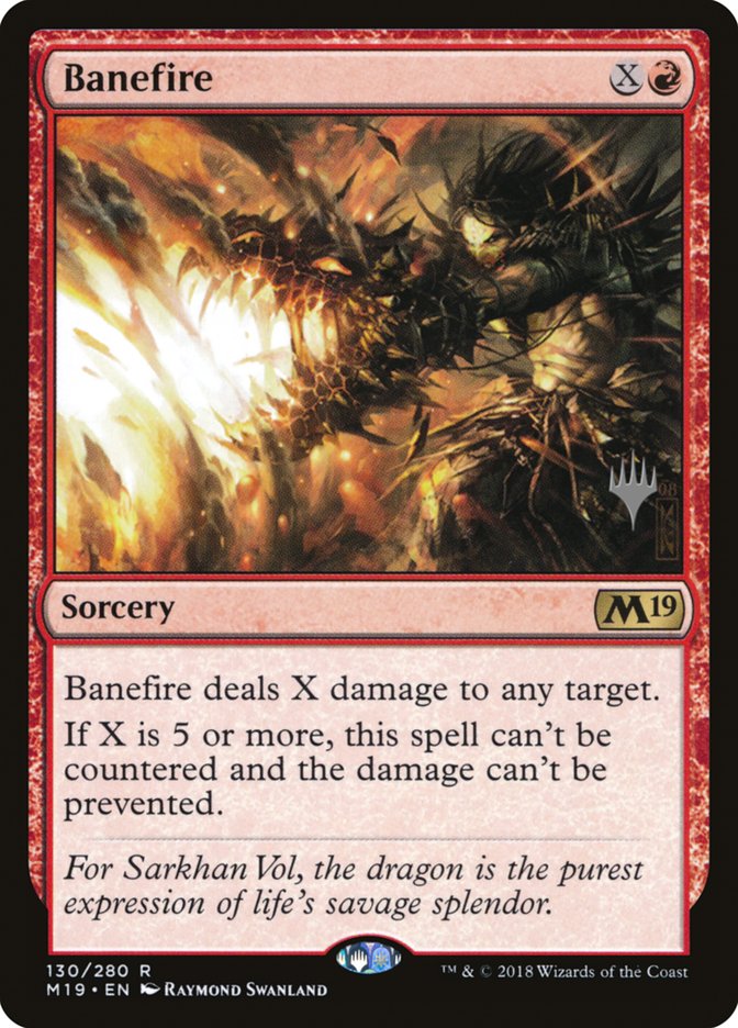 Banefire (Promo Pack) [Core Set 2019 Promos] | PLUS EV GAMES 