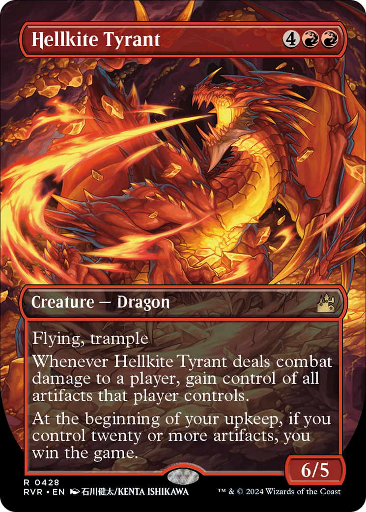 Hellkite Tyrant (Anime Borderless) [Ravnica Remastered] | PLUS EV GAMES 