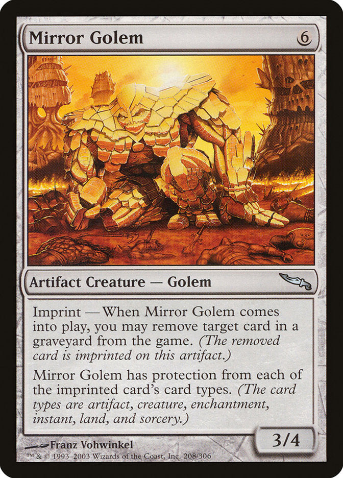 Mirror Golem [Mirrodin] | PLUS EV GAMES 