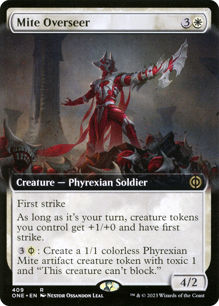 Mite Overseer (Extended Art) [Phyrexia: All Will Be One] | PLUS EV GAMES 