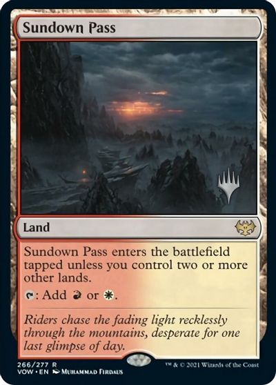 Sundown Pass (Promo Pack) [Innistrad: Crimson Vow Promos] | PLUS EV GAMES 