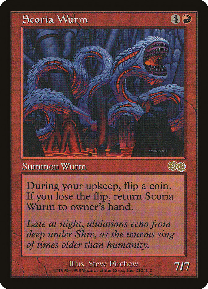 Scoria Wurm [Urza's Saga] | PLUS EV GAMES 