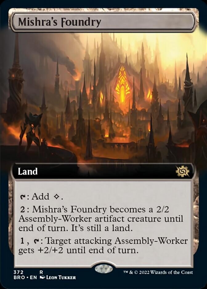 Mishra's Foundry (Extended Art) [The Brothers' War] | PLUS EV GAMES 