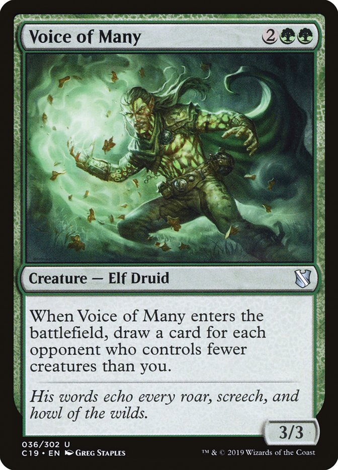 Voice of Many [Commander 2019] | PLUS EV GAMES 