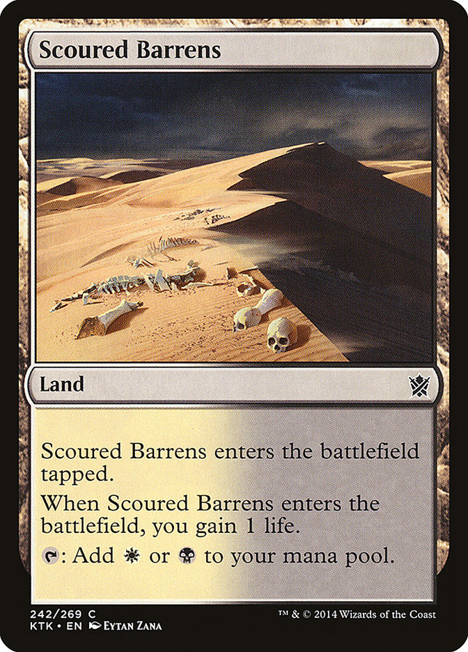 Scoured Barrens [Khans of Tarkir] | PLUS EV GAMES 