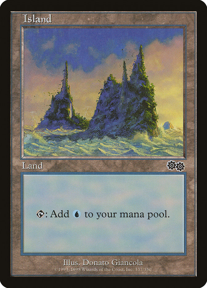 Island (337) [Urza's Saga] | PLUS EV GAMES 