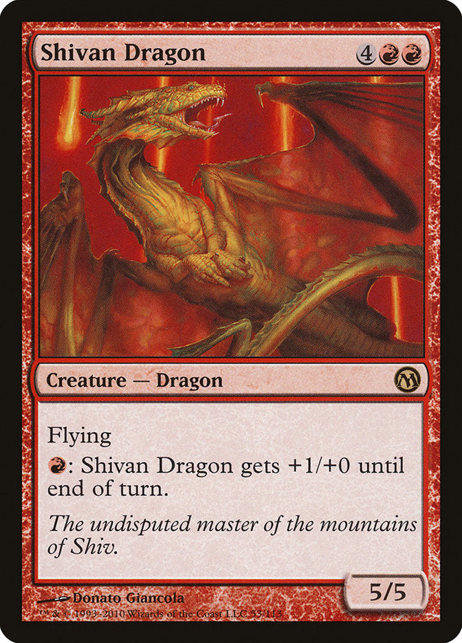 Shivan Dragon [Duels of the Planeswalkers] | PLUS EV GAMES 